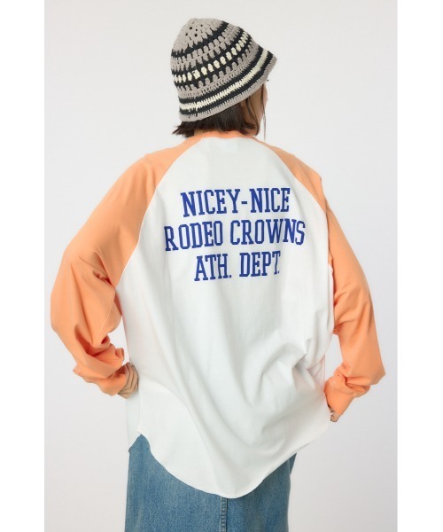 RODEO CROWNS WIDE BOWL(ロデオクラウンズワイドボウル)の「【Champion】ラグランTシャツ(Tシャツ/カットソー・レディース・ライム/オレンジ/ブラック・FREE)」の12枚目の写真