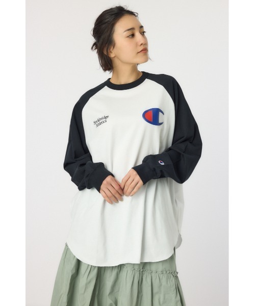RODEO CROWNS WIDE BOWL(ロデオクラウンズワイドボウル)の「【Champion】ラグランTシャツ(Tシャツ/カットソー・レディース・ライム/オレンジ/ブラック・FREE)」の4枚目の写真