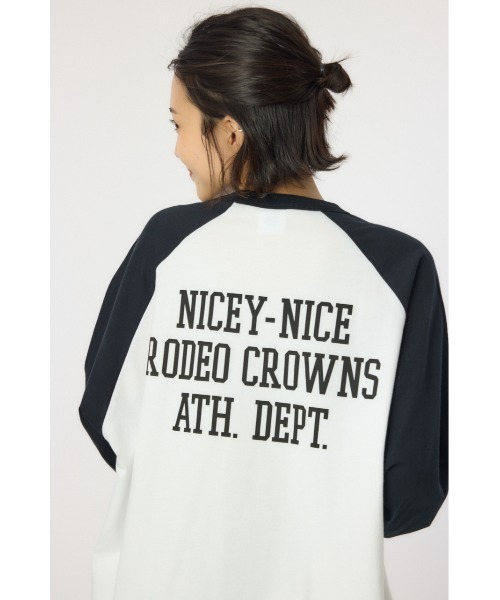RODEO CROWNS WIDE BOWL(ロデオクラウンズワイドボウル)の「【Champion】ラグランTシャツ(Tシャツ/カットソー・レディース・ライム/オレンジ/ブラック・FREE)」の7枚目の写真