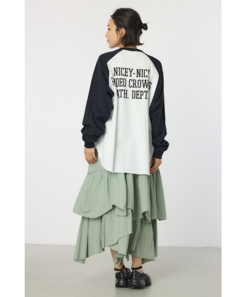 RODEO CROWNS WIDE BOWL(ロデオクラウンズワイドボウル)の「【Champion】ラグランTシャツ(Tシャツ/カットソー・レディース・ライム/オレンジ/ブラック・FREE)」の9枚目の写真