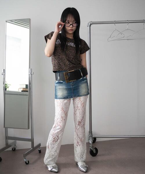 WEGO（ウィゴー）の「WEGO/ロゴスタッズT（Tシャツ/カットソー・レディース・その他1/ホワイト・FREE）」の14枚目の写真