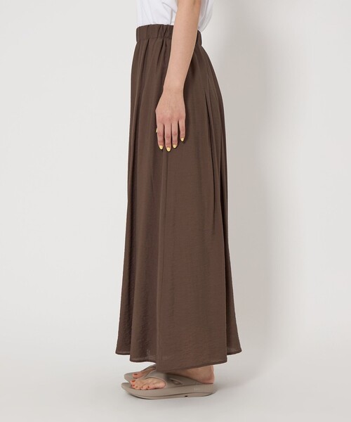 green label relaxing（グリーンレーベルリラクシング）の「【WEB限定】＜at ease＞ キュロット パンツ（その他パンツ・レディース・オフホワイト/ブラック/ブラウン/ダークグレー・FREE）」の7枚目の写真