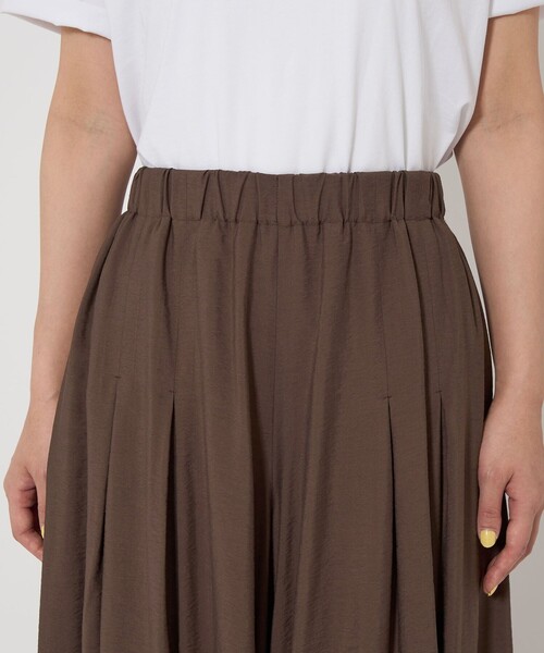 green label relaxing（グリーンレーベルリラクシング）の「【WEB限定】＜at ease＞ キュロット パンツ（その他パンツ・レディース・オフホワイト/ブラック/ブラウン/ダークグレー・FREE）」の9枚目の写真