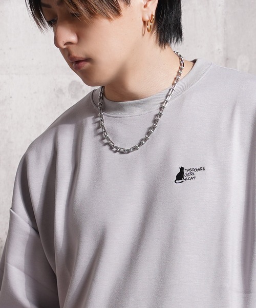 ガール＆クロネコ ポンチTシャツ / Girl & Kuroneko Ponch T