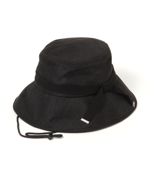 studio CLIP（スタディオクリップ）の「【抗菌防臭】洗える紐付き日除けハット（ハット・レディース・ブラック/ライトグレー/ナチュラル・FREE）」の15枚目の写真