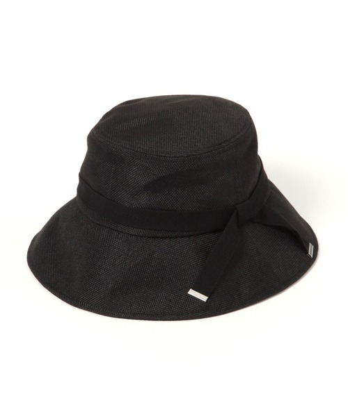 studio CLIP（スタディオクリップ）の「【抗菌防臭】洗える紐付き日除けハット（ハット・レディース・ブラック/ライトグレー/ナチュラル・FREE）」の17枚目の写真