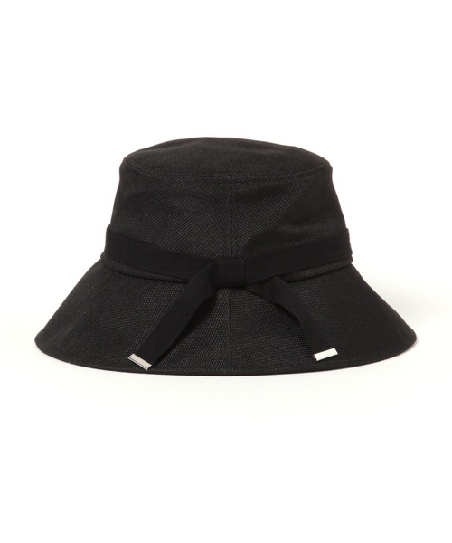 studio CLIP（スタディオクリップ）の「【抗菌防臭】洗える紐付き日除けハット（ハット・レディース・ブラック/ライトグレー/ナチュラル・FREE）」の18枚目の写真