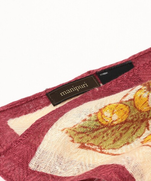 manipuri(マニプリ)の「manipuri / シーズナルフルーツ リネン ストール(ストール/ショール・レディース・アイボリー・ONE SIZE)」の5枚目の写真