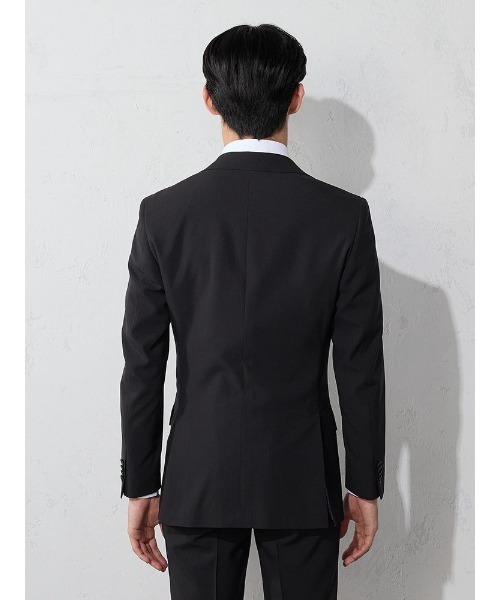 Perfect Suit FActory(パーフェクトスーツファクトリー)の「【上下洗える/2パンツ/高通気】WEB限定スーツ ツーパンツ 4WAYストレッチ ストライプ ブラック(スーツセット・メンズ・ブラック・A6/AB5/AB6/A5/A4/AB7/Y6/BB5/BB6/BB7/BB4/BB8/A7/AB4/A8/AB8/Y4/Y5/Y7)」の13枚目の写真