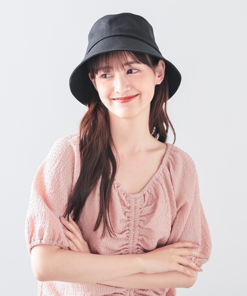 Honeys（ハニーズ）の「バケットハット（ハット・レディース・ベージュ系その他/ホワイト系その他/アイボリー/ブラック/ホワイト系その他2/ブラック系その他・FREE）」の5枚目の写真