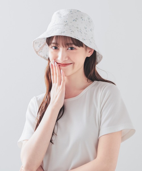 Honeys（ハニーズ）の「バケットハット（ハット・レディース・ベージュ系その他/ホワイト系その他/アイボリー/ブラック/ホワイト系その他2/ブラック系その他・FREE）」の3枚目の写真