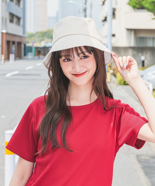 Honeys（ハニーズ）の「バケットハット（ハット・レディース・ベージュ系その他/ホワイト系その他/アイボリー/ブラック/ホワイト系その他2/ブラック系その他・FREE）」の8枚目の写真