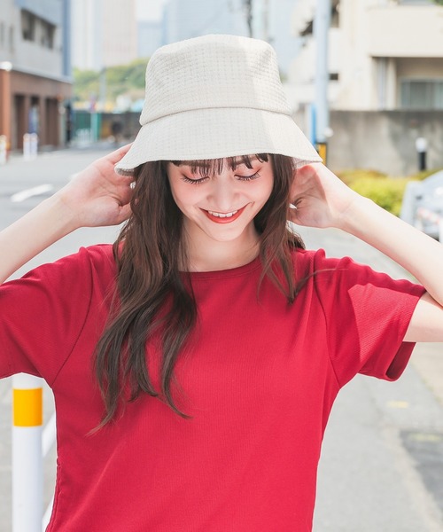 Honeys（ハニーズ）の「バケットハット（ハット・レディース・ベージュ系その他/ホワイト系その他/アイボリー/ブラック/ホワイト系その他2/ブラック系その他・FREE）」の9枚目の写真