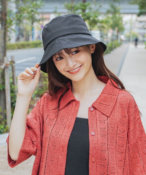 Honeys（ハニーズ）の「バケットハット（ハット・レディース・ベージュ系その他/ホワイト系その他/アイボリー/ブラック/ホワイト系その他2/ブラック系その他・FREE）」の11枚目の写真