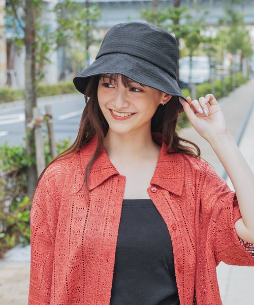 Honeys（ハニーズ）の「バケットハット（ハット・レディース・ベージュ系その他/ホワイト系その他/アイボリー/ブラック/ホワイト系その他2/ブラック系その他・FREE）」の12枚目の写真