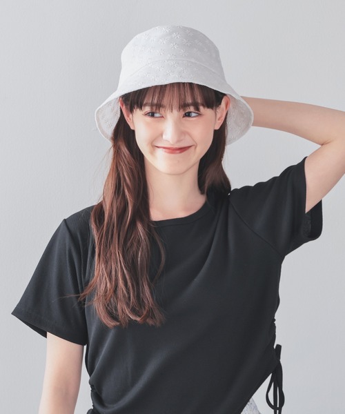 Honeys（ハニーズ）の「バケットハット（ハット・レディース・ベージュ系その他/ホワイト系その他/アイボリー/ブラック/ホワイト系その他2/ブラック系その他・FREE）」の15枚目の写真