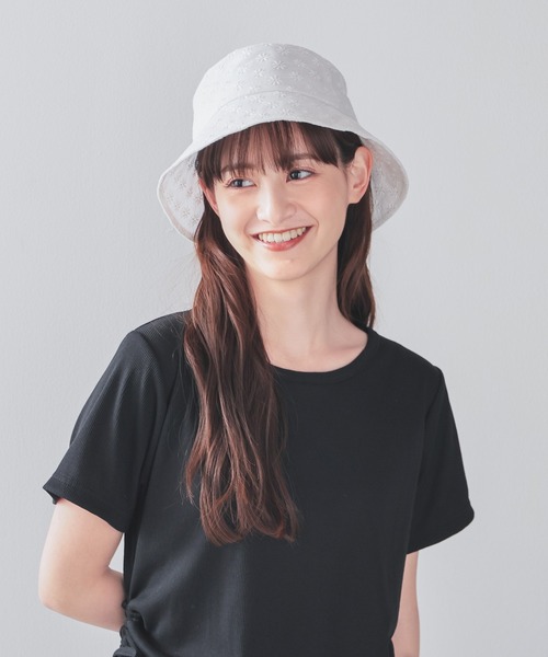 Honeys（ハニーズ）の「バケットハット（ハット・レディース・ベージュ系その他/ホワイト系その他/アイボリー/ブラック/ホワイト系その他2/ブラック系その他・FREE）」の16枚目の写真
