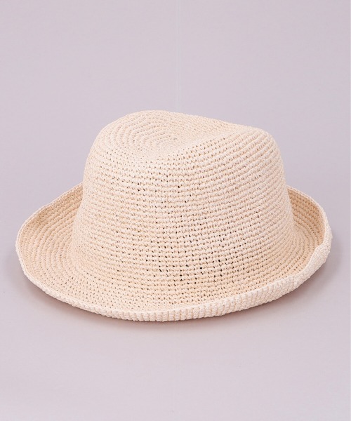 HERMES エルメス ラビットフェルト 裏地スカーフ 中折れハット ベージュ