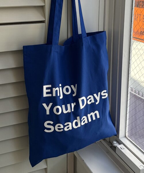 SEADAM（シーダム）の「【SEADAM】〈UNISEX〉メッセージプリントトートバッグ（トートバッグ・メンズ・ブラック/オリーブ/ローズ/ブルー/グリーン/ライトグレー・ONE SIZE）」の9枚目の写真