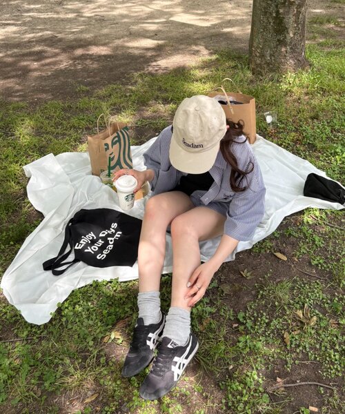 SEADAM（シーダム）の「【SEADAM】〈UNISEX〉メッセージプリントトートバッグ（トートバッグ・メンズ・ブラック/オリーブ/ローズ/ブルー/グリーン/ライトグレー・ONE SIZE）」の11枚目の写真