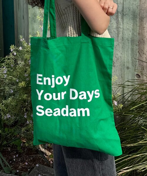 SEADAM（シーダム）の「【SEADAM】〈UNISEX〉メッセージプリントトートバッグ（トートバッグ・メンズ・ブラック/オリーブ/ローズ/ブルー/グリーン/ライトグレー・ONE SIZE）」の19枚目の写真