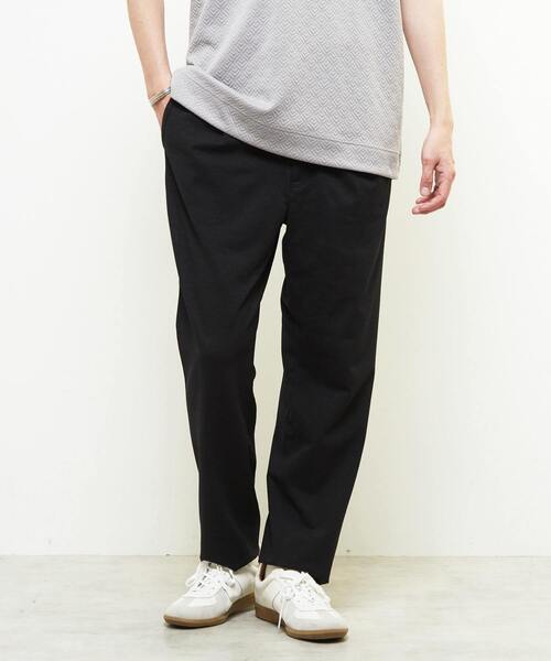 MEN'S MELROSE(メンズメルローズ)の「リラックステーパードイージーパンツ | ストレッチ / 吸水速乾(スラックス・メンズ・チャコールグレー/ブラック・3/4/2)」の8枚目の写真