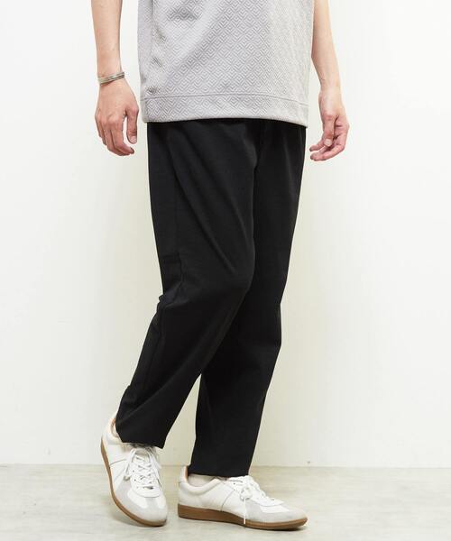 MEN'S MELROSE(メンズメルローズ)の「リラックステーパードイージーパンツ | ストレッチ / 吸水速乾(スラックス・メンズ・チャコールグレー/ブラック・3/4/2)」の7枚目の写真