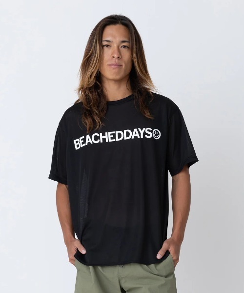 BEACHED DAYS ビーチドデイズ Tシャツ ラッシュガード サーフィン セール】【BEACHED DAYS/ビーチドデイズ】SURF LOGO MESH TEE