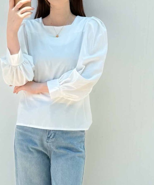 shoppinggo(ショッピングゴー)の「ブラウス レディース オフィスカジュアル(シャツ/ブラウス・レディース・ホワイト/ブルー・M/L)」の21枚目の写真