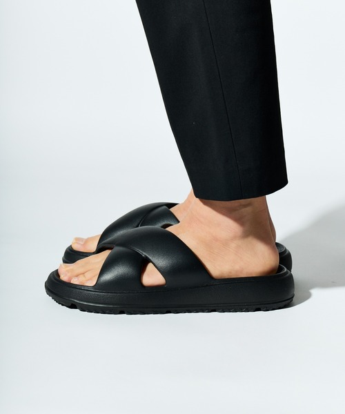 MEI（メイ）の「【 MEI / メイ 】 メンズ クロスベルトサンダル CROSS BELT SANDAL（サンダル・メンズ・ブラック・LARGE/MEDIUM/SMALL）」の4枚目の写真