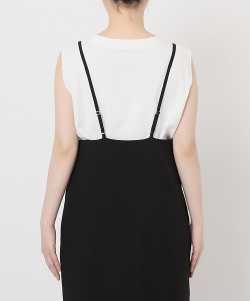 B.C STOCK(ベーセーストック)の「【WEB限定】《2点セット》ウォッシャブル / Iラインキャミワンピース(ワンピース・レディース・ブラック・FREE)」の19枚目の写真
