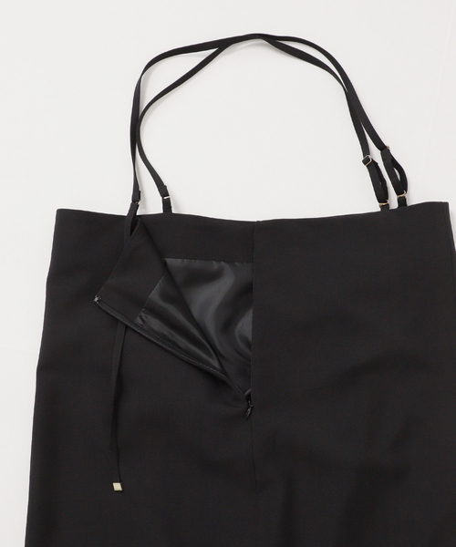 B.C STOCK(ベーセーストック)の「【WEB限定】《2点セット》ウォッシャブル / Iラインキャミワンピース(ワンピース・レディース・ブラック・FREE)」の2枚目の写真