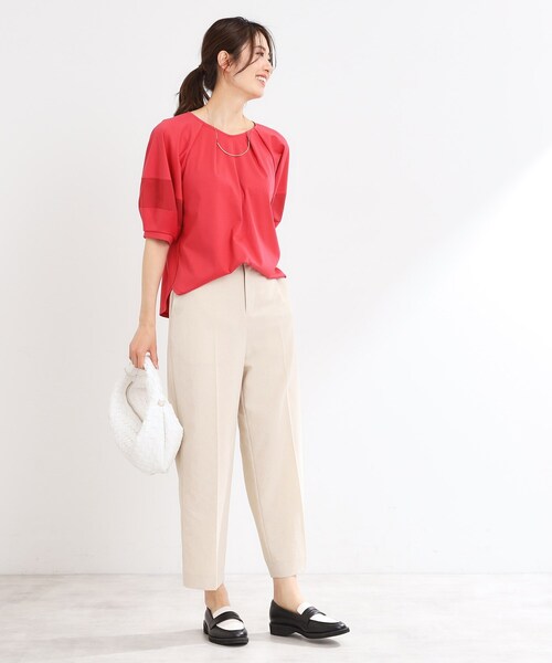 【夏SALE／接触冷感／マシンウォッシュ可】キレイめラグランスリーブジャージ Reflect｜【夏SALE/接触冷感/マシンウォッシュ可】キレイめ