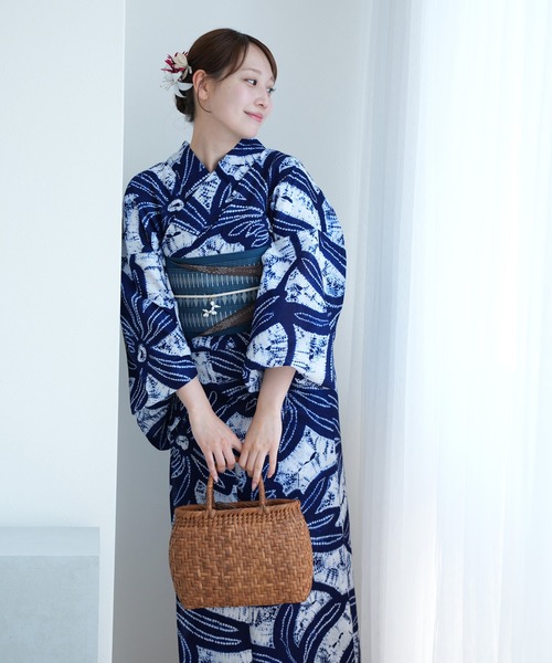 【中古】総絞り浴衣　有松絞り　乱菊　A213 中古】総絞り浴衣 有松絞り 乱菊 A213 楽天市場】絞り 浴衣 中古