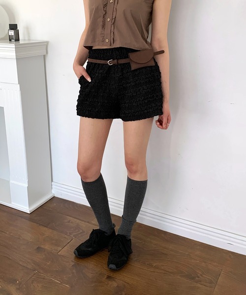 by muni:r(バイ ムニール)の「レースバンディングショートパンツ/2025 SS COLLECTION(その他パンツ・レディース・ホワイト/ブラック・FREE)」の14枚目の写真