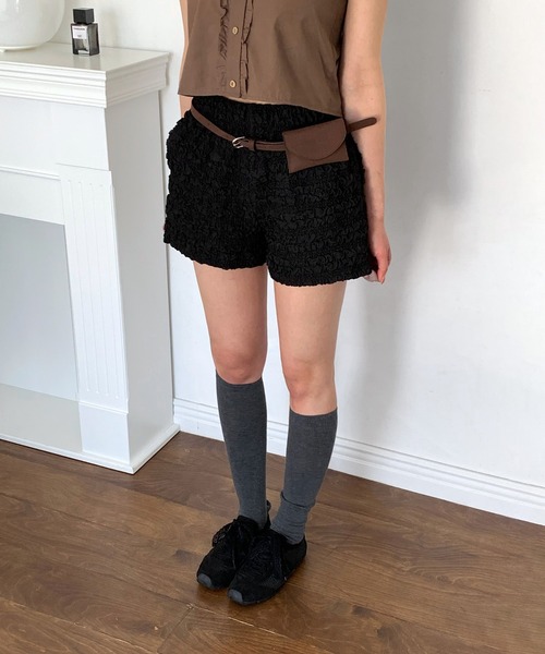 by muni:r(バイ ムニール)の「レースバンディングショートパンツ/2025 SS COLLECTION(その他パンツ・レディース・ホワイト/ブラック・FREE)」の17枚目の写真