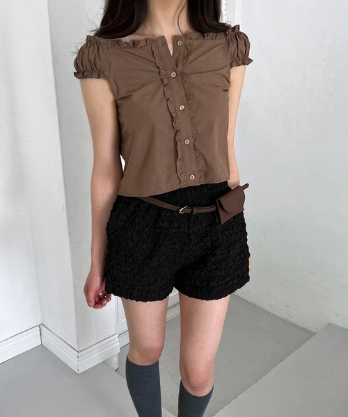 by muni:r(バイ ムニール)の「レースバンディングショートパンツ/2025 SS COLLECTION(その他パンツ・レディース・ホワイト/ブラック・FREE)」の18枚目の写真