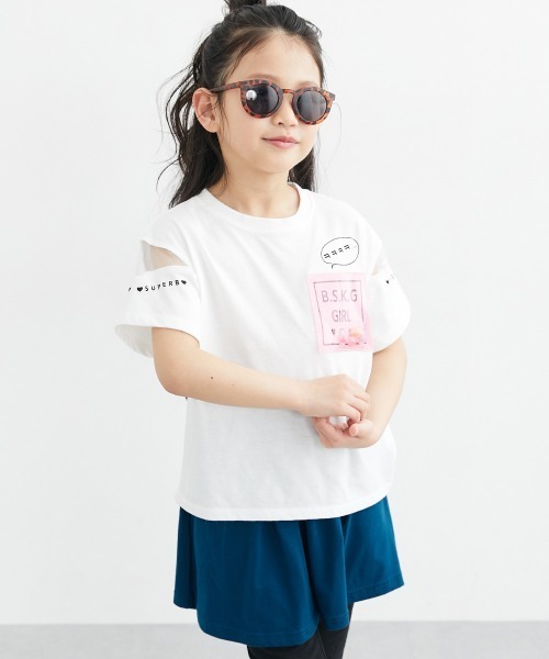 Hello Tシャツ キッズ トップス 半袖 半そで シンプル ロゴ