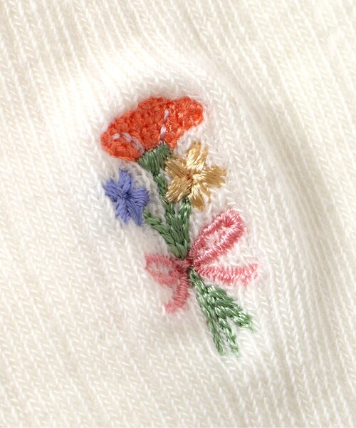 apres les cours（アプレレクール）の「ワンポイントハイソックス（ソックス/靴下・キッズ・アイボリー/ラベンダー/ネイビー/レッド・12/15 /18/21）」の9枚目の写真