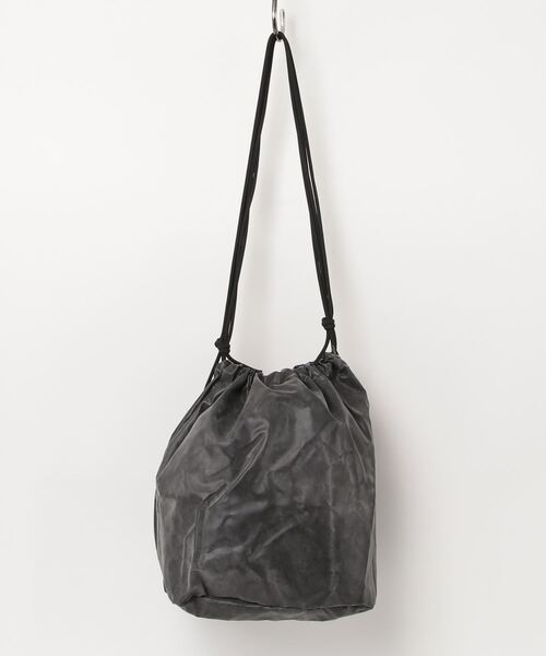 MILITARY（ミリタリー）の「THRIFTY LOOK　スリフティルック / RUBBER EFFECT BAG M（ハンドバッグ・メンズ・ブラック/オリーブ・FREE）」の3枚目の写真