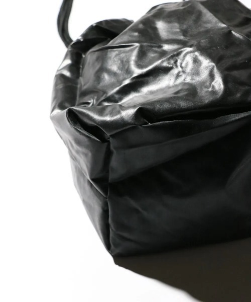 MILITARY（ミリタリー）の「THRIFTY LOOK　スリフティルック / RUBBER EFFECT BAG M（ハンドバッグ・メンズ・ブラック/オリーブ・FREE）」の12枚目の写真