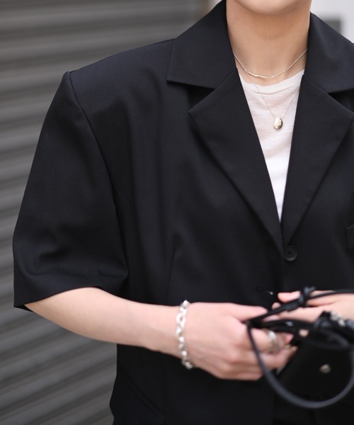 Marient（マリエント）の「ハーフスリーブオーバーJK（その他アウター・レディース・ブラック・FREE）」の3枚目の写真