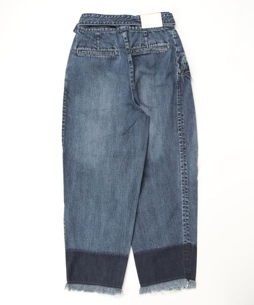 CINOH（チノ）の「WAIST WRAP DENIM（デニムパンツ・レディース・ライトグレー・24/25）」の2枚目の写真