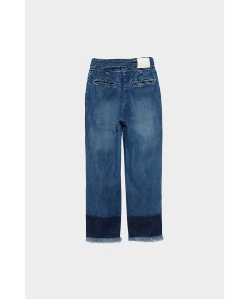 CINOH（チノ）の「WAIST WRAP DENIM（デニムパンツ・レディース・ライトグレー・24/25）」の5枚目の写真