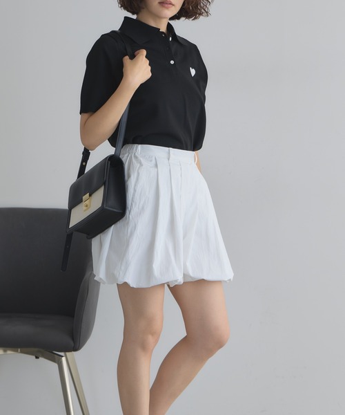 &. NOSTALGIA(アンドドットノスタルジア)の「【ZOZO限定】ナイロンタフタバルーンショートパンツ(その他パンツ・レディース・ホワイト/チャコールグレー/ブラック・M)」の15枚目の写真