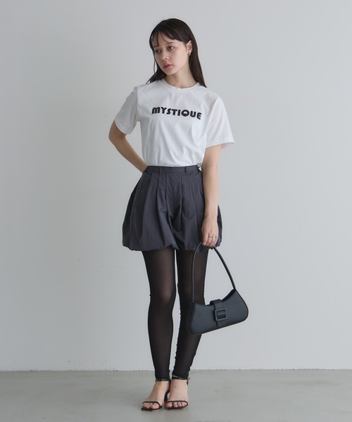 &. NOSTALGIA(アンドドットノスタルジア)の「【ZOZO限定】ナイロンタフタバルーンショートパンツ(その他パンツ・レディース・ホワイト/チャコールグレー/ブラック・M)」の18枚目の写真