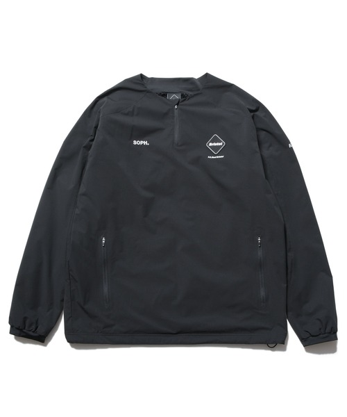 F.C.Real Bristol(エフシーレアルブリストル)の「THERMAL-LINING QUARTER-ZIP PISTE(ブルゾン・メンズ・ブラック/カーキ・SMALL/X-LARGE/LARGE/MEDIUM/XX-LARGE)」の1枚目の写真