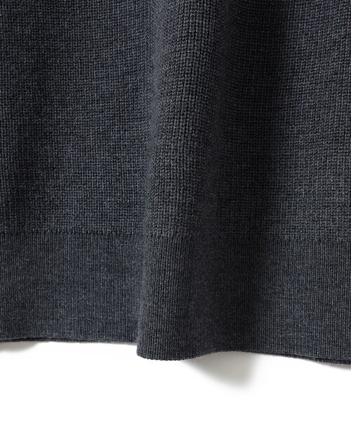 B:MING by BEAMS（ビーミングバイビームス）の「12ゲージ 片畦 モックネック ニット（ニット/セーター・メンズ・グレー/ブラック/ブラウン・SMALL/MEDIUM/LARGE）」の13枚目の写真