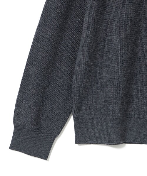 B:MING by BEAMS（ビーミングバイビームス）の「12ゲージ 片畦 モックネック ニット（ニット/セーター・メンズ・グレー/ブラック/ブラウン・SMALL/MEDIUM/LARGE）」の10枚目の写真