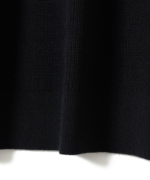 B:MING by BEAMS（ビーミングバイビームス）の「12ゲージ 片畦 モックネック ニット（ニット/セーター・メンズ・グレー/ブラック/ブラウン・SMALL/MEDIUM/LARGE）」の4枚目の写真